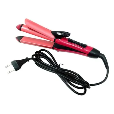 Nova Ceramic 2 in 1 Hair Straightener and Curler for Women | Professional Pink Styling Tool for Frizzy | Thick and Fine Hair thumbnail 0