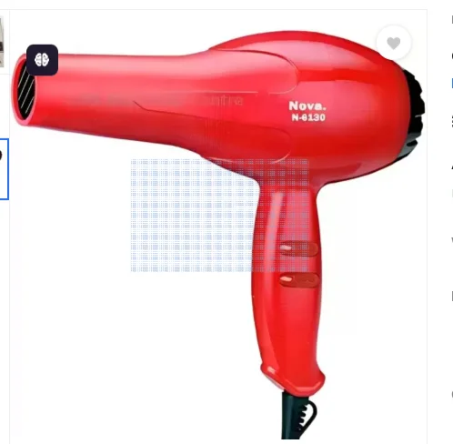 Nova NV-6130 Professional Hair Dryer, 1800W, Pink | Fast Drying, Salon Quality for Women image 1