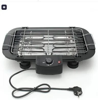 Smokeless Electric Indoor Barbecue Grill – Non-Stick, Adjustable Temperature, Perfect for Indoor Grilling & BBQ Parties thumbnail 2