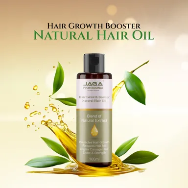 Jaga Professional Hair Growth Booster Natural Hair Oil – 100% Organic & Fast-Acting Hair Regrowth Oil for Thicker, Healthier Hair thumbnail 1