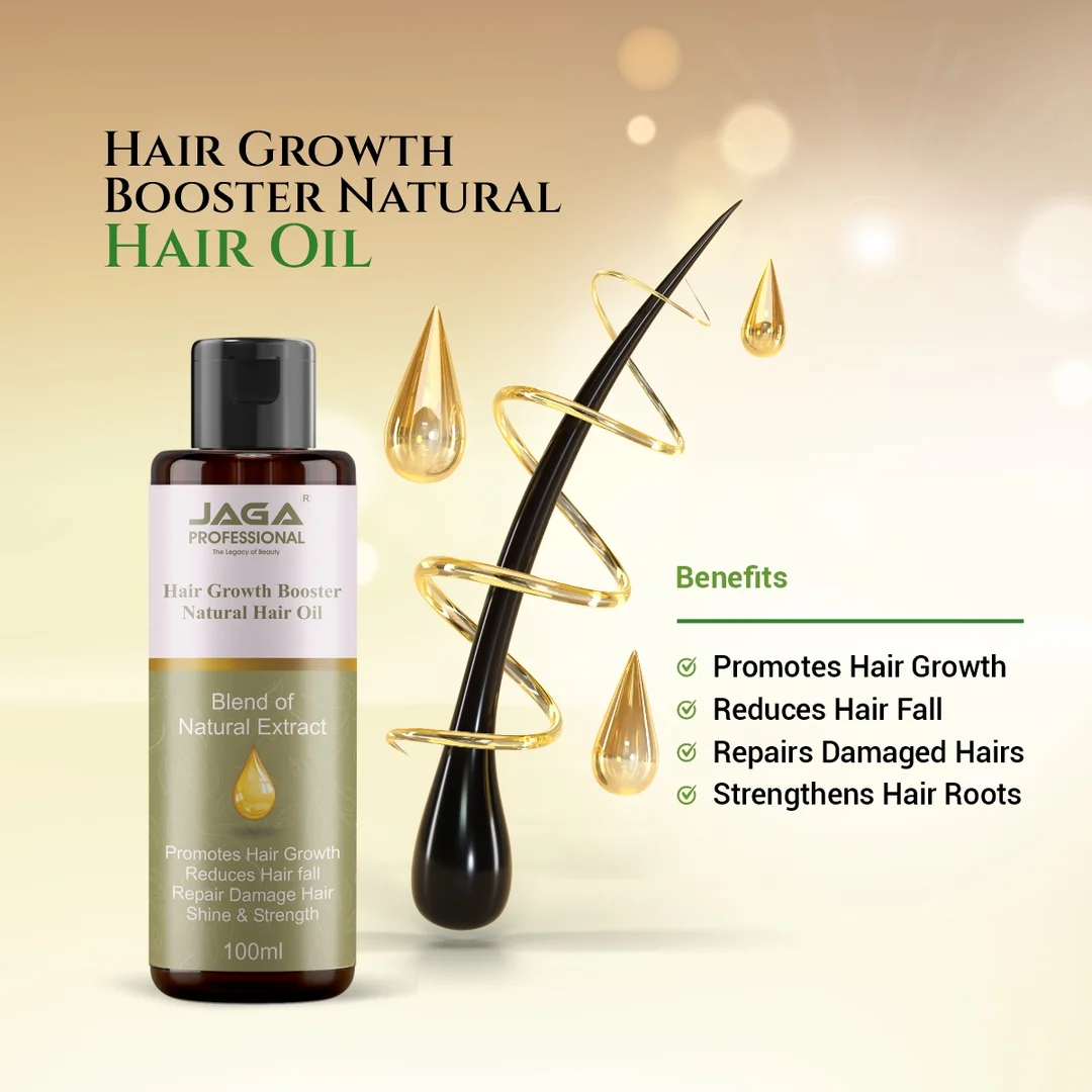 Jaga Professional Hair Growth Booster Natural Hair Oil – 100% Organic & Fast-Acting Hair Regrowth Oil for Thicker, Healthier Hair image 4
