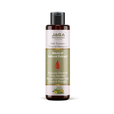 Jaga Professional Hair Treasure Natural Shampoo – 100% Organic Sulfate-Free Shampoo for Healthy, Thick Hair and Hair Growth thumbnail 0
