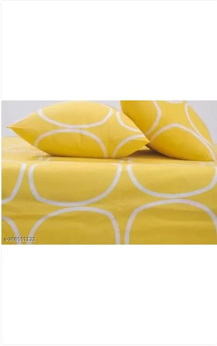 Glace Cotton Super Soft 210 TC 360° Elastic Fitted Bedsheet King Size (78X72X8 Inch) with 2 Pillow - Premium Cotton Bed Sheet Set image 2