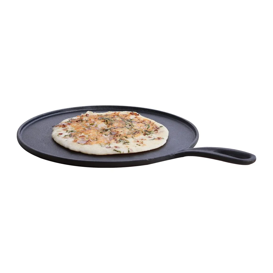 Forza Pre-Seasoned Cast-Iron Dosa Tawa 27 cm image 1