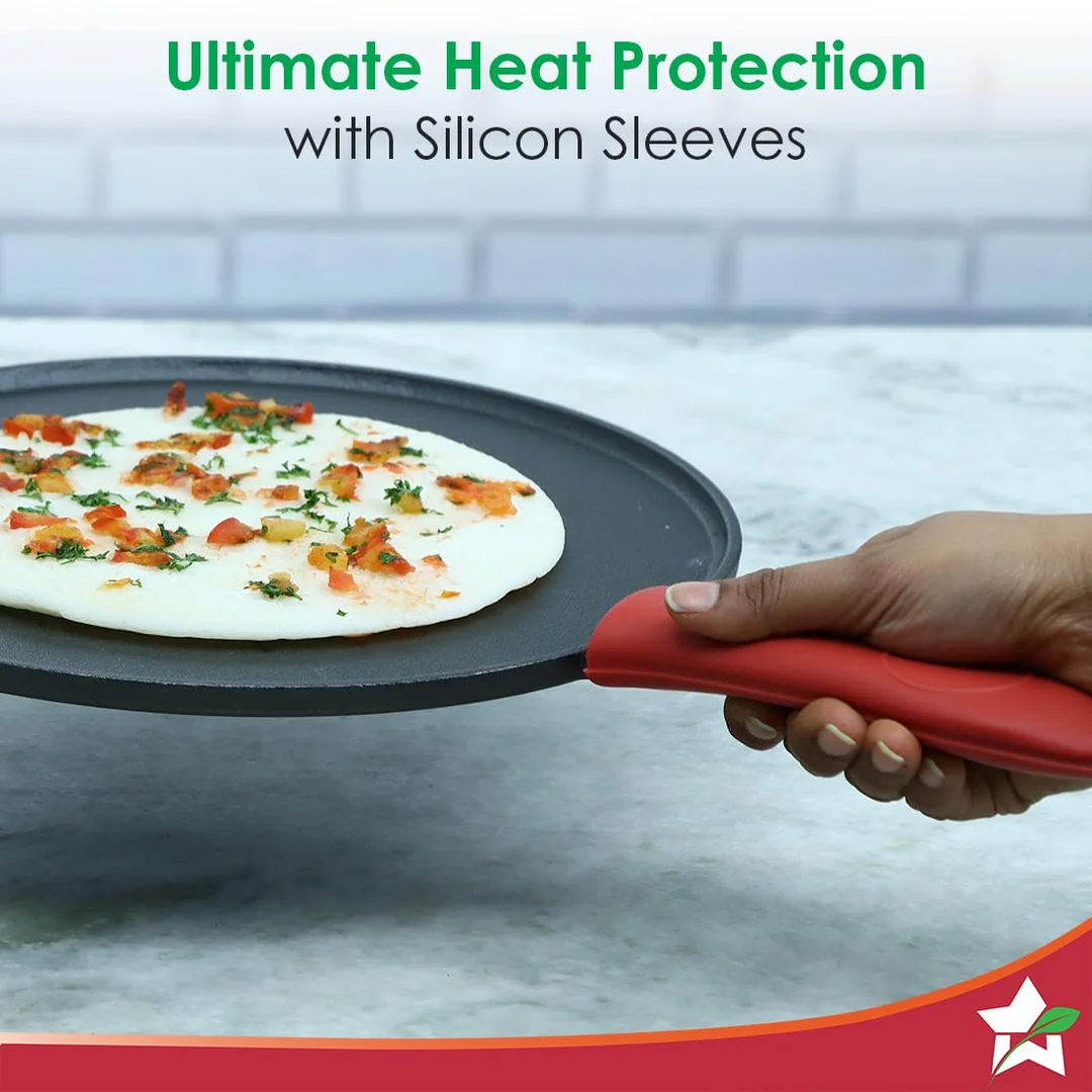 Forza Pre-Seasoned Cast-Iron Dosa Tawa 27 cm image 5