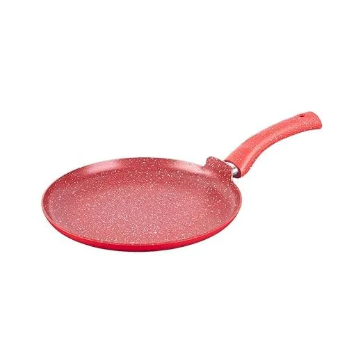 Non-Stick Dosa Tawa | Induction Bottom | Soft-Touch Handle Non-Stick Tawa Red image 4