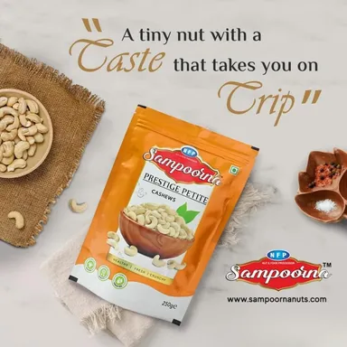 Sampoorna Premium Cashew Nuts W-320 Organic Unsalted 250g Pack of 2 | Gluten-Free Healthy Snack, Dry Fruits for Gifting, Daily Use, High-Quality Indian Kaju thumbnail 5
