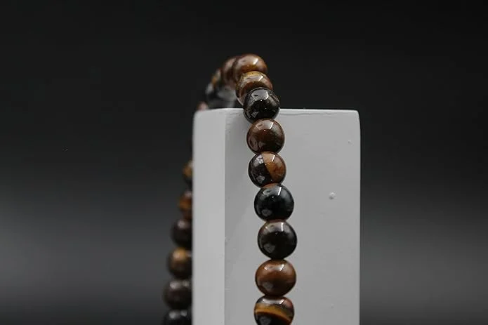 ASHAPURA GROUPS Tiger Eye Bracelet for Men and Women | Protection Healing Crystal Gemstone Bracelet for Positive Energy image 2