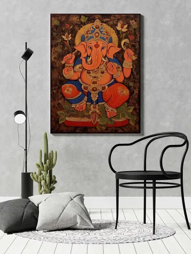 Ganesha Wall Painting for Wall Decoration thumbnail 0