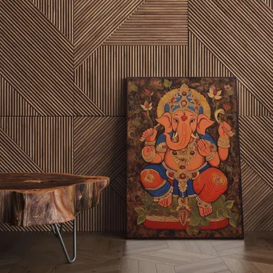 Ganesha Wall Painting for Wall Decoration thumbnail 2