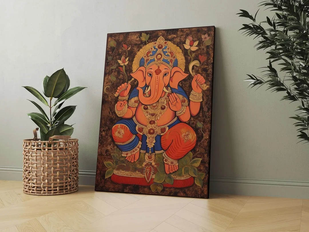 Ganesha Wall Painting for Wall Decoration image 5