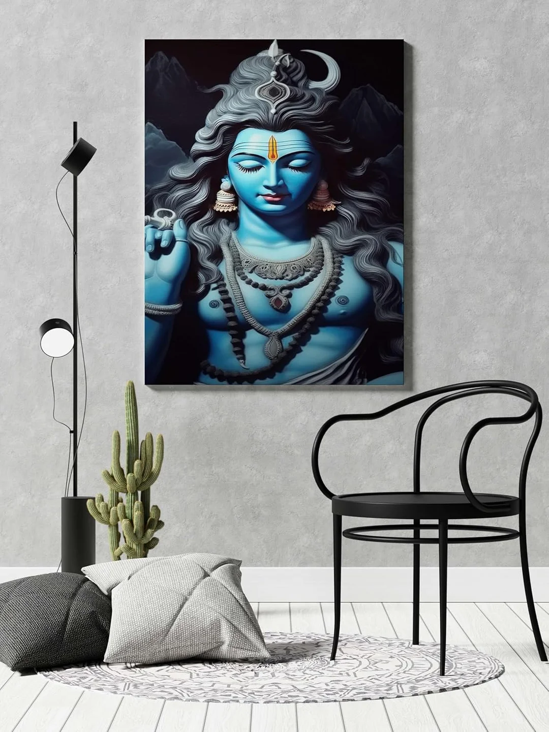 Shiva Wall Painting for Wall Decoration Canvas Art for Home, Living Room, Bedroom & Office image 1