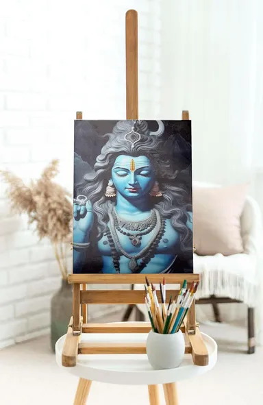 Shiva Wall Painting for Wall Decoration Canvas Art for Home, Living Room, Bedroom & Office thumbnail 2