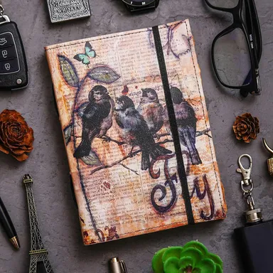 Premium Handmade Vintage Leather Diary Journal | Rustic Full‑Grain Leather Writing Notebook with Handmade Pages for Travel| Notes, Sketching & Gifts thumbnail 0
