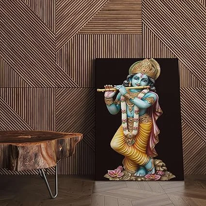 ASHAPURA GROUPS Radha Krishna Divine Wall Painting Traditional Home Decor Spiritual Artwork for Living Room Bedroom Handmade Religious Canvas Mural Decorative Poster” image 2