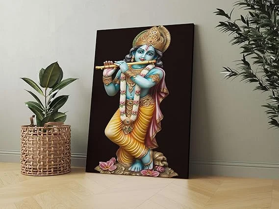 ASHAPURA GROUPS Radha Krishna Divine Wall Painting Traditional Home Decor Spiritual Artwork for Living Room Bedroom Handmade Religious Canvas Mural Decorative Poster” image 4