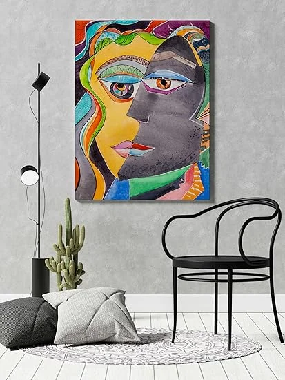 CLEAN ART 22x34 Inch Modern Abstract Canvas Wall Painting image 1