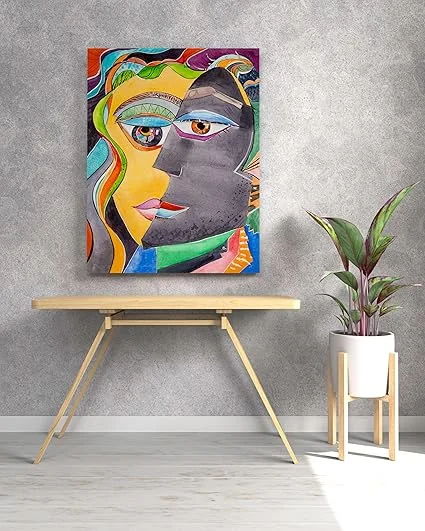 CLEAN ART 22x34 Inch Modern Abstract Canvas Wall Painting image 2