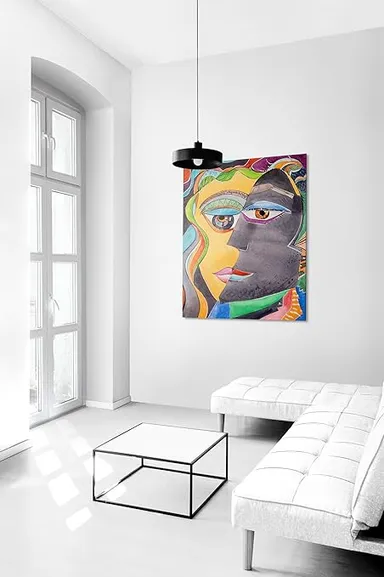 CLEAN ART 22x34 Inch Modern Abstract Canvas Wall Painting thumbnail 2