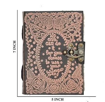 Leather Diary Journal for Men & Women| Premium Refillable Notebook for Travel, Office, Personal Writing, Sketching |Gift image 3