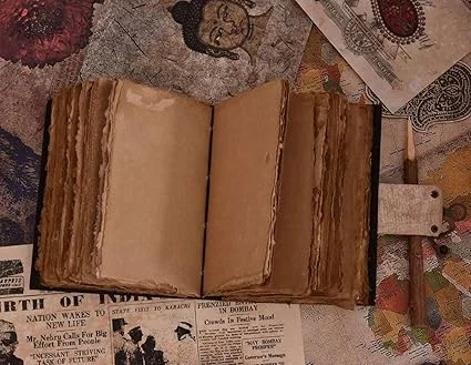 ASHAPURA GROUPS Vintage Handmade Genuine Leather Diary Journal with Antique Brass Key Closure image 4