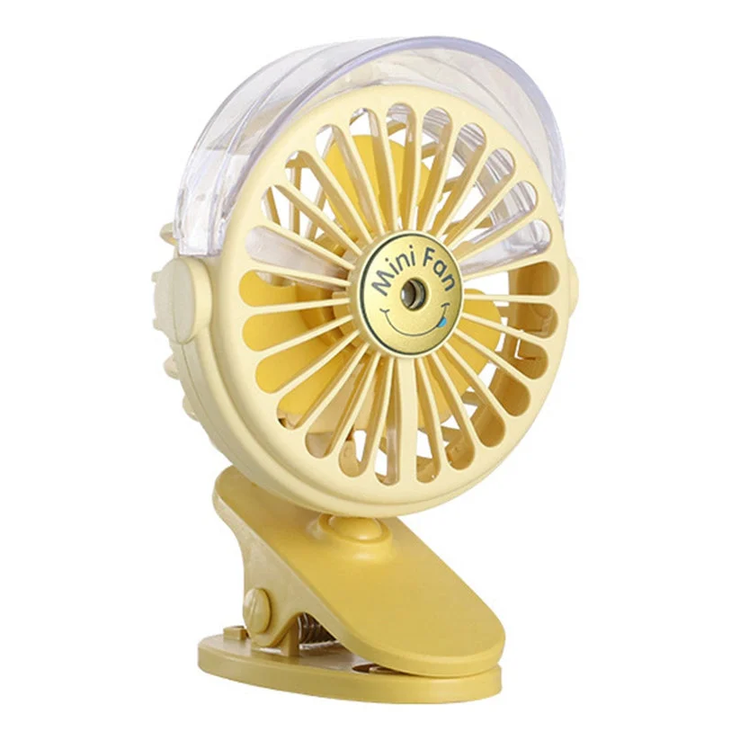 Clip Desk Fan Portable Wind Desktop Table Cooling Fan in Single Button, Adjustment Mini Personal Fan for Home Desktop Office Car Indoor Outdoor Travel (Battery Not Include) image 1