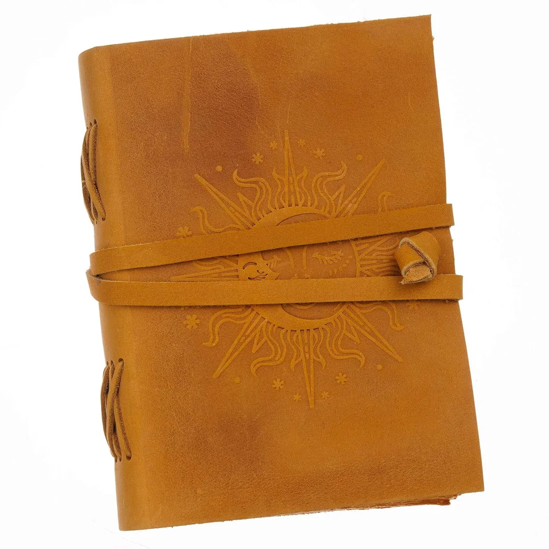 Vintage Handmade Genuine Leather Journal Premium Antique String Closure image 5
