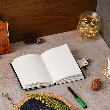 ASHAPURA GROUPS Vintage Handmade Genuine Leather Diary Journal with Antique String Closure thumbnail 1
