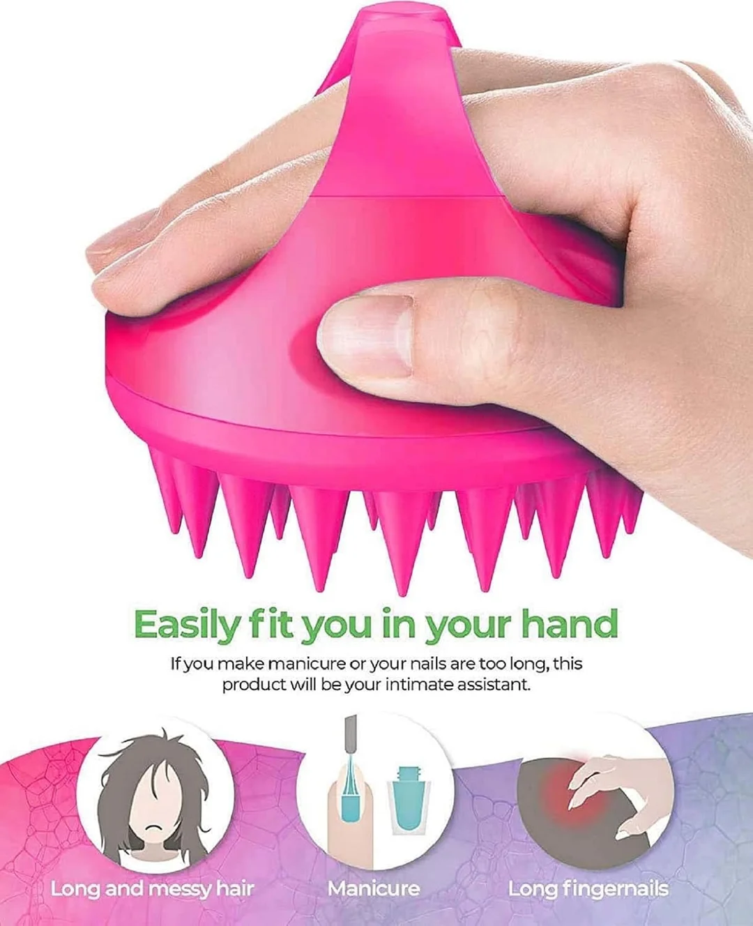 Scalp & Head Massager Comb |1 Pc for Relaxation & Hair Health image 1