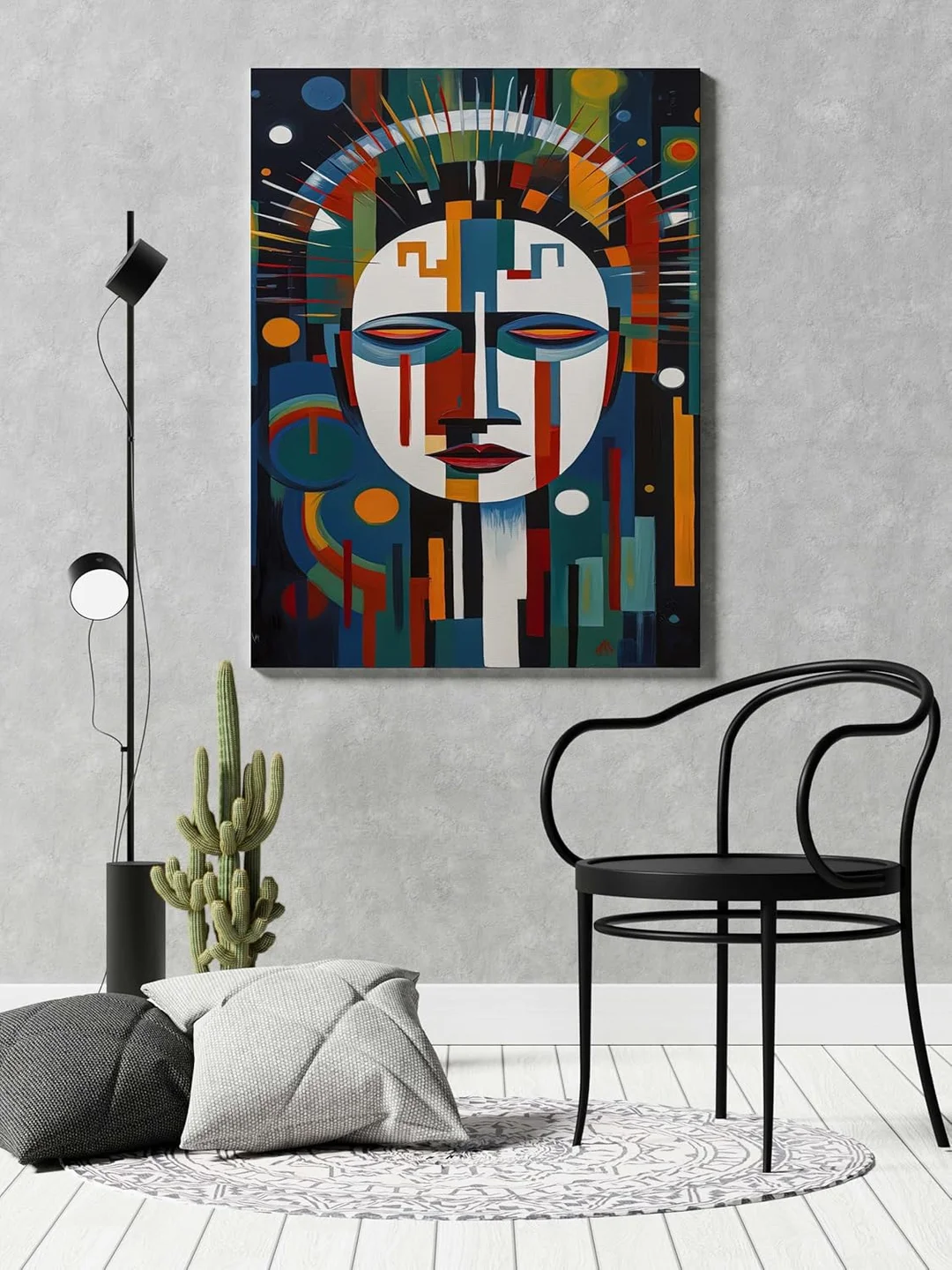 ASHAPURA GROUPS Modern Art Canvas Wall Painting for Home Decor 22x34 inch image 1