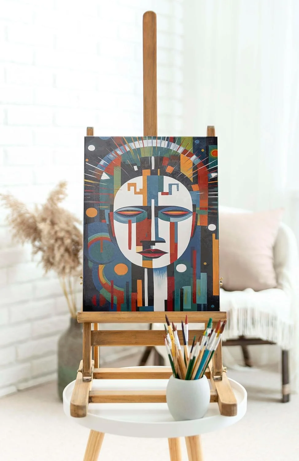 ASHAPURA GROUPS Modern Art Canvas Wall Painting for Home Decor 22x34 inch image 2