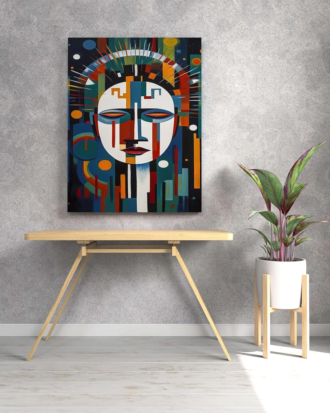 ASHAPURA GROUPS Modern Art Canvas Wall Painting for Home Decor 22x34 inch image 5