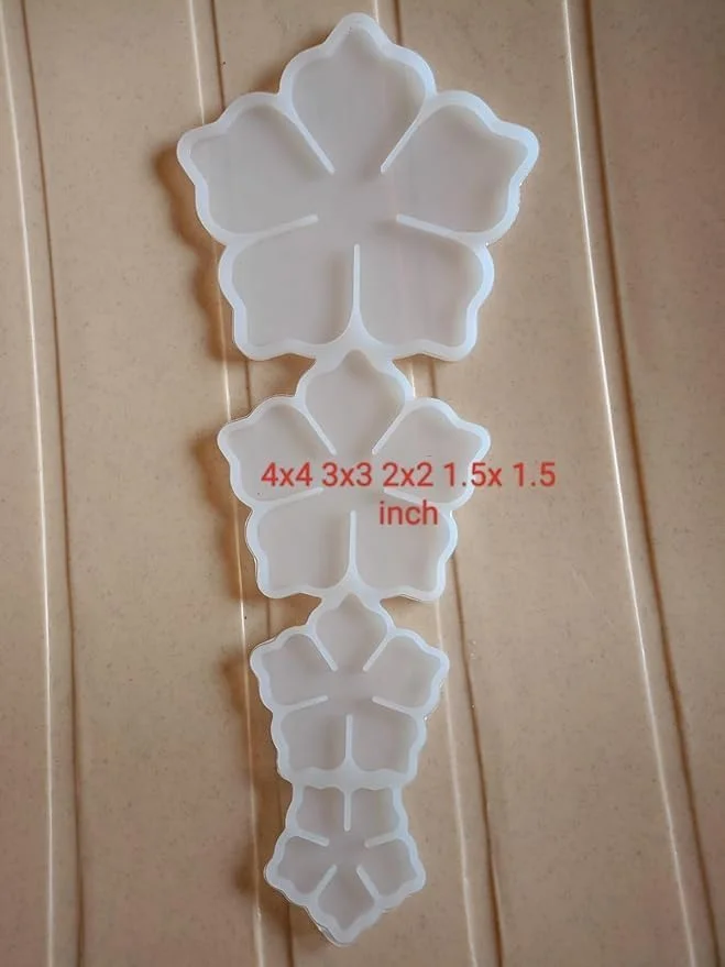 4-in-1 Silicone Flower Mold Set | Epoxy Resin Art Mould for Candle Decoration, Clay Crafts & DIY Projects image 3