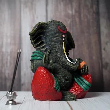 Handicrafts Resin Sitting Lord Ganesha Idol | Vinayaka Statue for Pooja, Home & Office Decor, Gifting & Entrance Figurine thumbnail 4