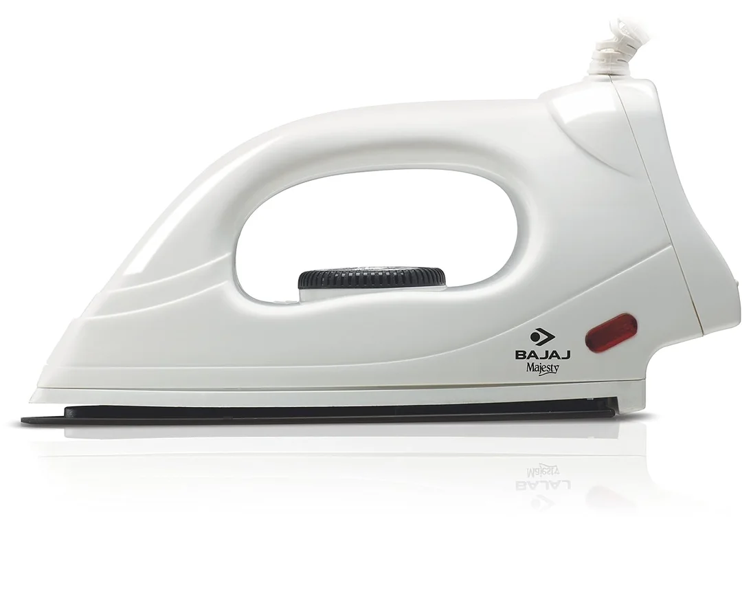 Bajaj DX 4 Dry Iron 1000W Non-Stick Soleplate Lightweight White | Compact Design | Ideal for Daily Use & Travel | Cool Touch Handle image 2