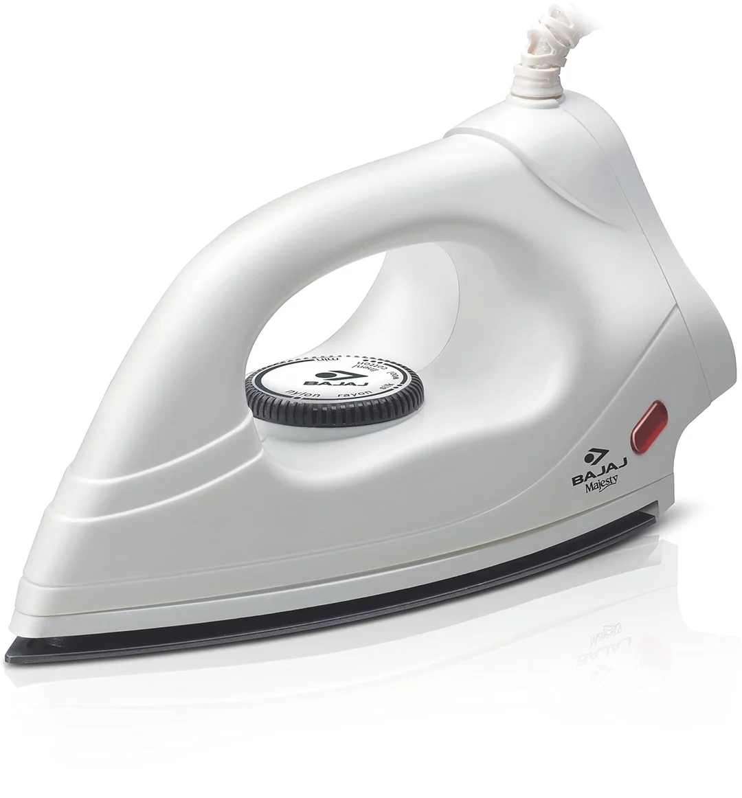 Bajaj DX 4 Dry Iron 1000W Non-Stick Soleplate Lightweight White | Compact Design | Ideal for Daily Use & Travel | Cool Touch Handle image 3