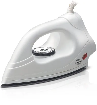 Bajaj DX 4 Dry Iron 1000W Non-Stick Soleplate Lightweight White | Compact Design | Ideal for Daily Use & Travel | Cool Touch Handle thumbnail 2