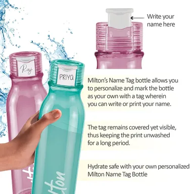 Milton Water Bottle | BPA-Free Plastic| Leakproof Fridge Bottle | 958 ml Green | Travel| Office |Home Use thumbnail 1