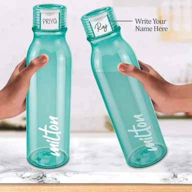 Milton Water Bottle | BPA-Free Plastic| Leakproof Fridge Bottle | 958 ml Green | Travel| Office |Home Use thumbnail 2