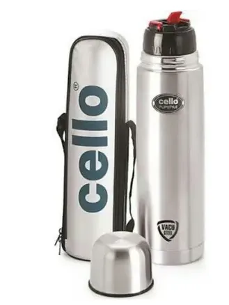 Cello Flipstyle Thermo Steel Flask 500ml – Vacuum Insulated, Leak-Proof thumbnail 0