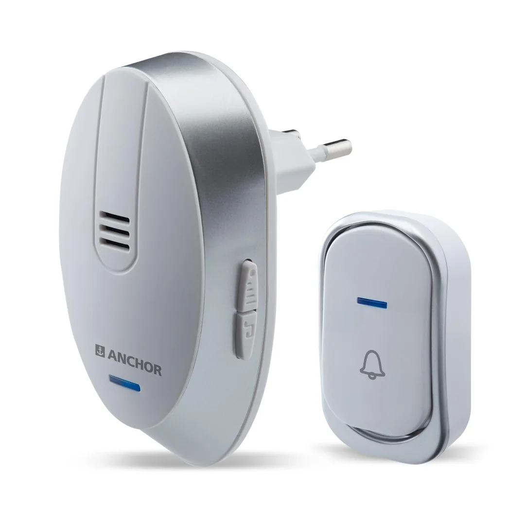 Anchor by Panasonic Wireless Doorbell – 45 Melodies + 120m Range | Home & Office Wireless Chime image 1