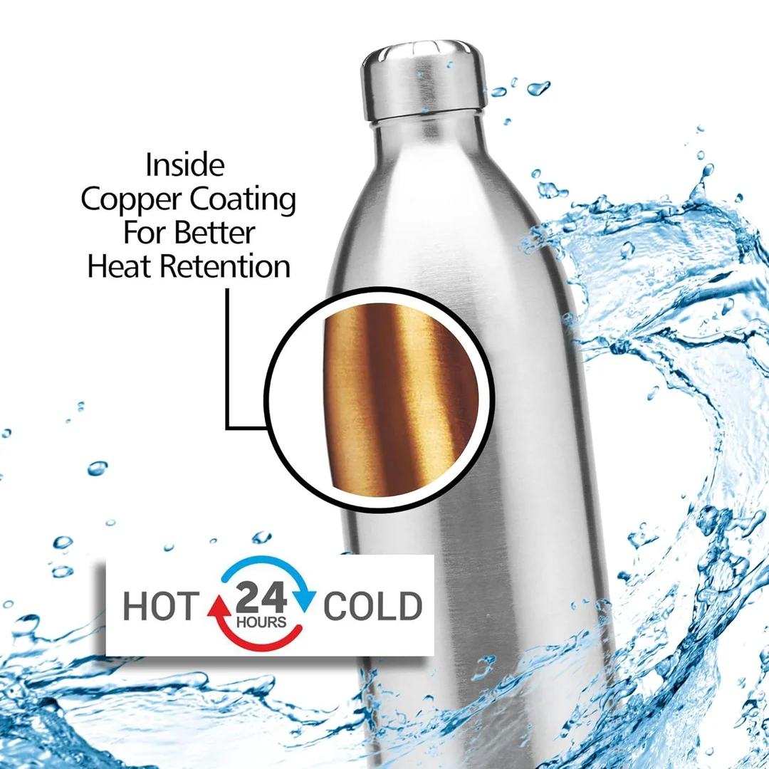 Milton Duo DLX 1800 Thermosteel Water Bottle 1800 ml, Vacuum Insulated Stainless Steel, 24 Hr Hot & Cold, Leak Proof Lid, ISI Certified for Office, Gym & School image 8