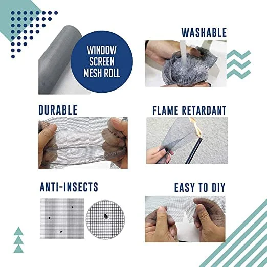 PestEnder® Premium Window Net pre-Stitched with Adhesive Velcro Tape for Complete Mosquito Protection of Home | White | Size: (1 x 1 Ft) image 3