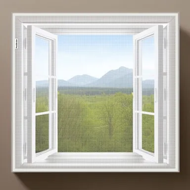 PestEnder® Premium Window Net pre-Stitched with Adhesive Velcro Tape for Complete Mosquito Protection of Home | White | Size: (1 x 1 Ft) thumbnail 1