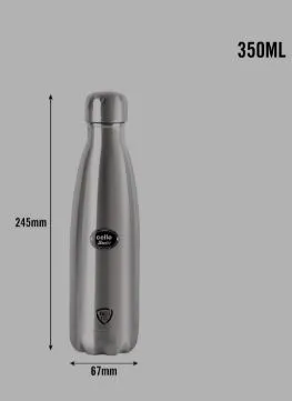 Cello 350 ml Steel Flask | Thermosteel Hot & Cold Flask for Travel Office Kids | Copper Coated Insulated Bottle Leak Proof thumbnail 4