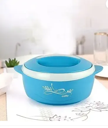 CELLO Sapphire 1000 ml Insulated Stainless Steel Casserole | Leakproof Food-Grade Thermoware Hot Pot for Roti Rice Curry