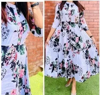 Elegant Women’s Designer Long Gowns for Party, Wedding, Prom & Formal Events | Premium Evening Maxi Dress, Embroidered, Stylish Fit, India Fashion thumbnail 2