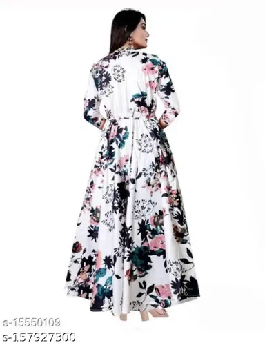 Elegant Evening Gown for Women | Floor-Length Formal Party Dress, Designer Cocktail & Wedding Gown, Plus Size Special Occasion Dress thumbnail 1
