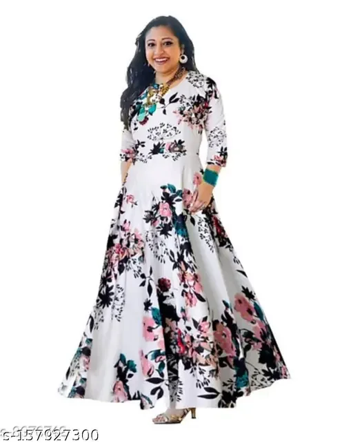 Elegant Evening Gown for Women | Floor-Length Formal Party Dress, Designer Cocktail & Wedding Gown, Plus Size Special Occasion Dress image 1