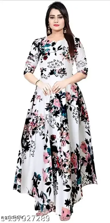 Stylish Women’s Cotton Long Kurti | Casual & Designer Indian Ethnic Wear | Comfortable Daily Office Party Wear Top | Premium Soft Fabric | Multiple Colours thumbnail 0
